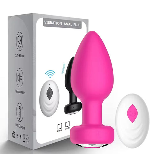 App-Controlled Silicone Massage Plug – Remote Vibration Device