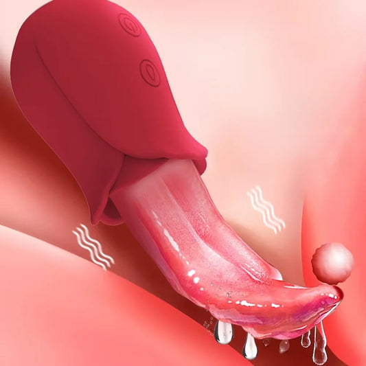 Rose-Shaped Clitoral & Nipple Stimulation Massager – Soft Silicone Wellness Device