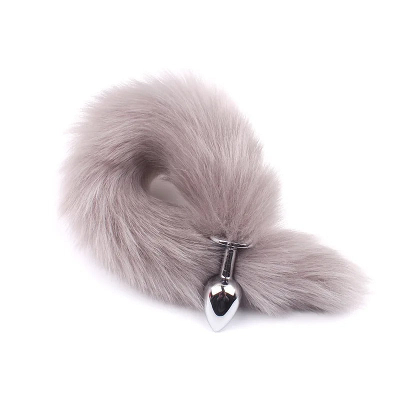 BDSM Fox Tail Anal Plug Sex Anal Toy Butt Plug For Women Adult Sex Toy Stainles Steel Anal Plug Smooth Butt Plug Cosplay Sex Toy