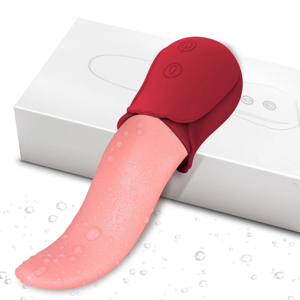 Rose-Shaped Clitoral & Nipple Stimulation Massager – Soft Silicone Wellness Device