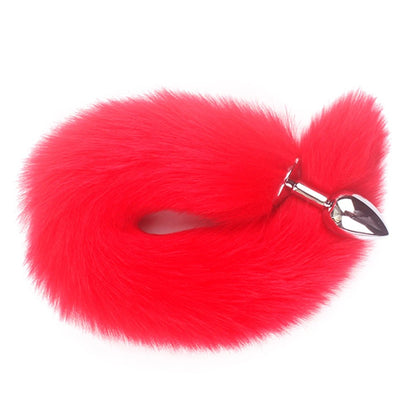 BDSM Fox Tail Anal Plug Sex Anal Toy Butt Plug For Women Adult Sex Toy Stainles Steel Anal Plug Smooth Butt Plug Cosplay Sex Toy