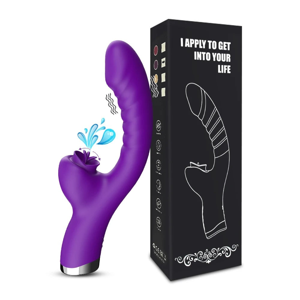2-in-1 Silicone Clitoral & G-Spot Stimulator – Dual Massage Device