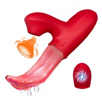 Rose-Shaped Clitoral & Nipple Stimulation Massager – Soft Silicone Wellness Device