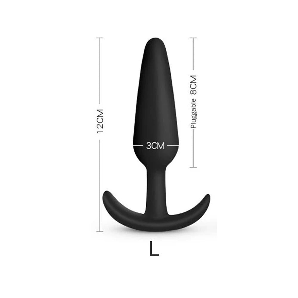 3 Different Size Anal Plug Soft Silicone Anal Butt Plug Stimulator Adult Sex Toys for MenWomen Prostate Massager Anal Trainer