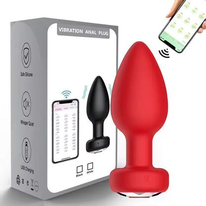 App-Controlled Silicone Massage Plug – Remote Vibration Device