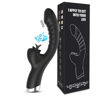 2-in-1 Silicone Clitoral & G-Spot Stimulator – Dual Massage Device