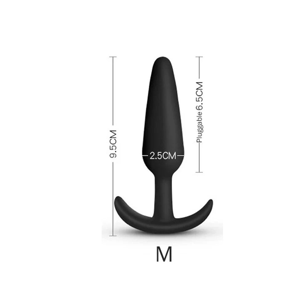 3 Different Size Anal Plug Soft Silicone Anal Butt Plug Stimulator Adult Sex Toys for MenWomen Prostate Massager Anal Trainer