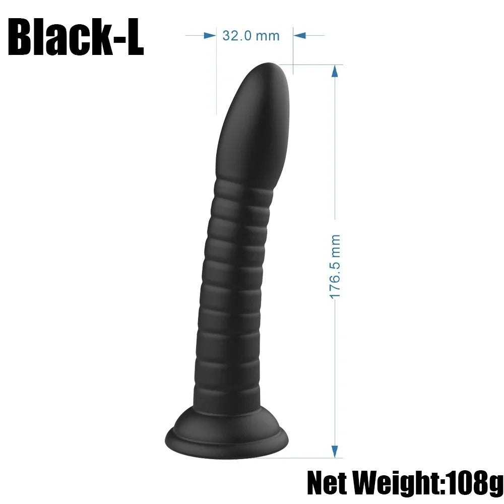 Soft Anal Dildo Butt Plug Prostate Massager Adult Gay Phalluses Anal Plug Beads G-spot Erotic Sex Toys For Men Women Products