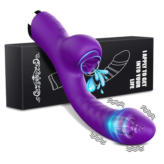 2-in-1 Silicone Clitoral & G-Spot Stimulator – Dual Massage Device