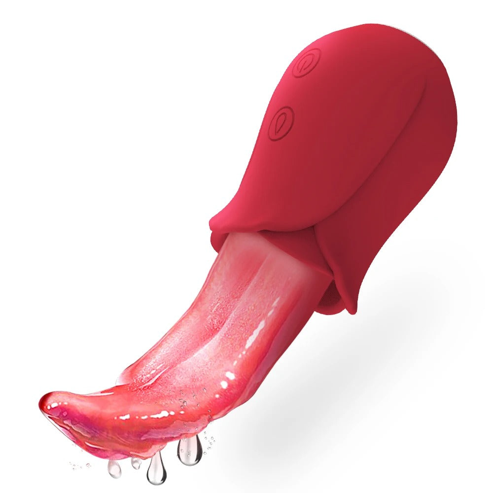 Rose-Shaped Clitoral & Nipple Stimulation Massager – Soft Silicone Wellness Device
