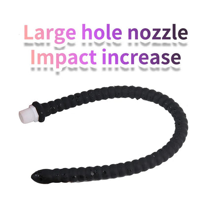 Deep Anal Plug Washing Tube Long Buttplug Cleaning Accessories Sex Toys For WomenMen Couples Vaginal Anus Shower Silicone Plug