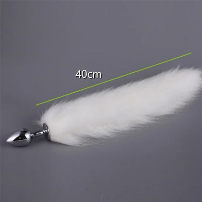 Role-playing Sex Games, Men and Women Sex Toys,1pcs,BDSM Three Size Dog Tail Anal Plug, Animal Tail Butt Plug