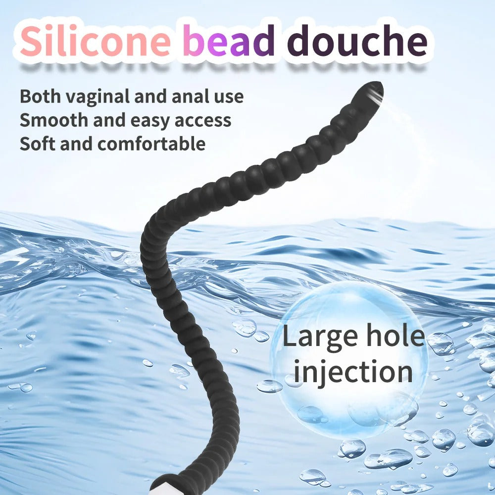 Deep Anal Plug Washing Tube Long Buttplug Cleaning Accessories Sex Toys For WomenMen Couples Vaginal Anus Shower Silicone Plug