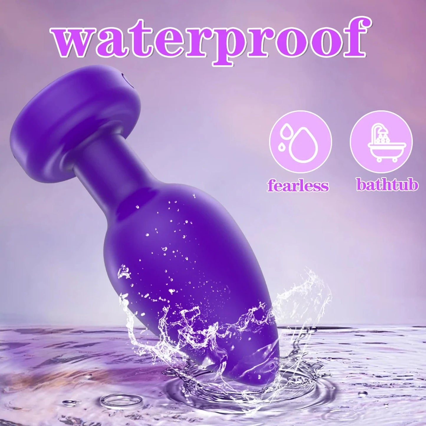 App-Controlled Silicone Massage Plug – Remote Vibration Device
