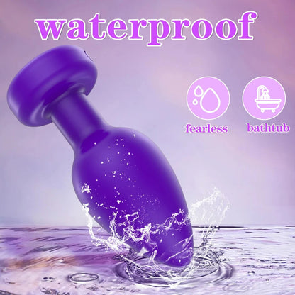 App-Controlled Silicone Massage Plug – Remote Vibration Device