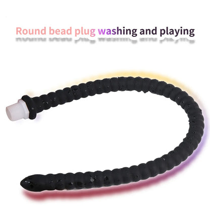 Deep Anal Plug Washing Tube Long Buttplug Cleaning Accessories Sex Toys For WomenMen Couples Vaginal Anus Shower Silicone Plug