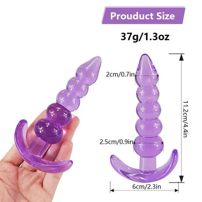 Soft Silicone Anal Comfort Trainer Set – Unisex Adult Wellness Accessory