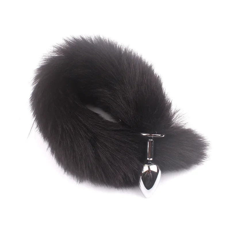 BDSM Fox Tail Anal Plug Sex Anal Toy Butt Plug For Women Adult Sex Toy Stainles Steel Anal Plug Smooth Butt Plug Cosplay Sex Toy