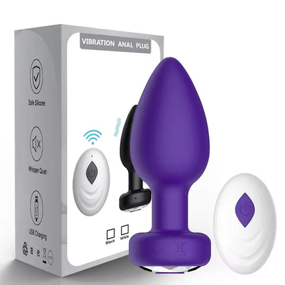 App-Controlled Silicone Massage Plug – Remote Vibration Device