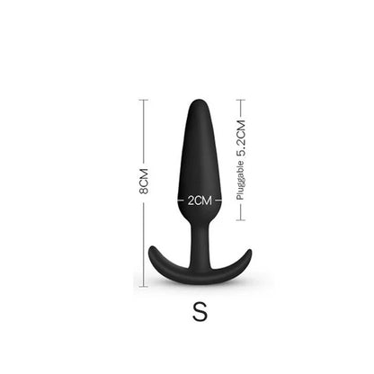 3 Different Size Anal Plug Soft Silicone Anal Butt Plug Stimulator Adult Sex Toys for MenWomen Prostate Massager Anal Trainer