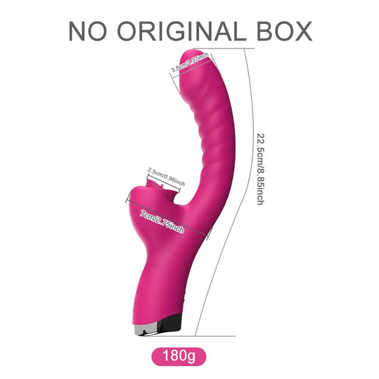 2-in-1 Silicone Clitoral & G-Spot Stimulator – Dual Massage Device
