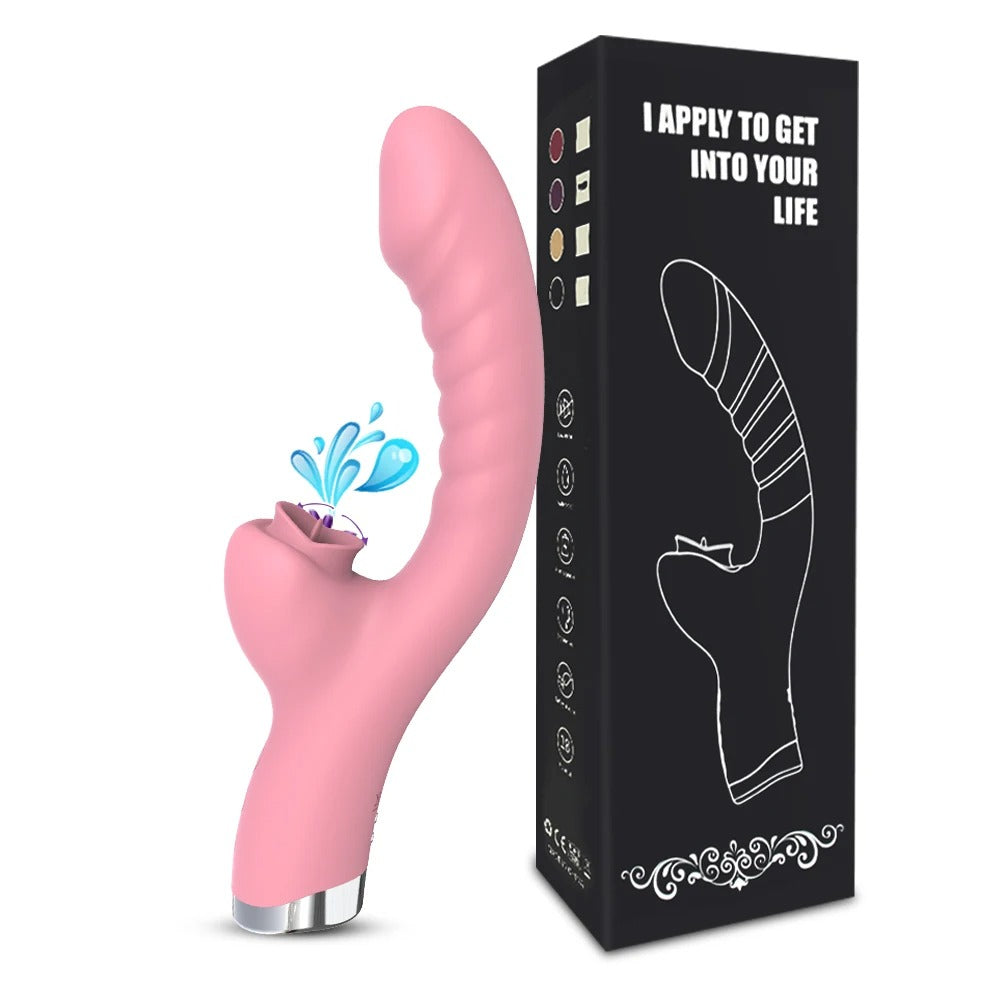 2-in-1 Silicone Clitoral & G-Spot Stimulator – Dual Massage Device